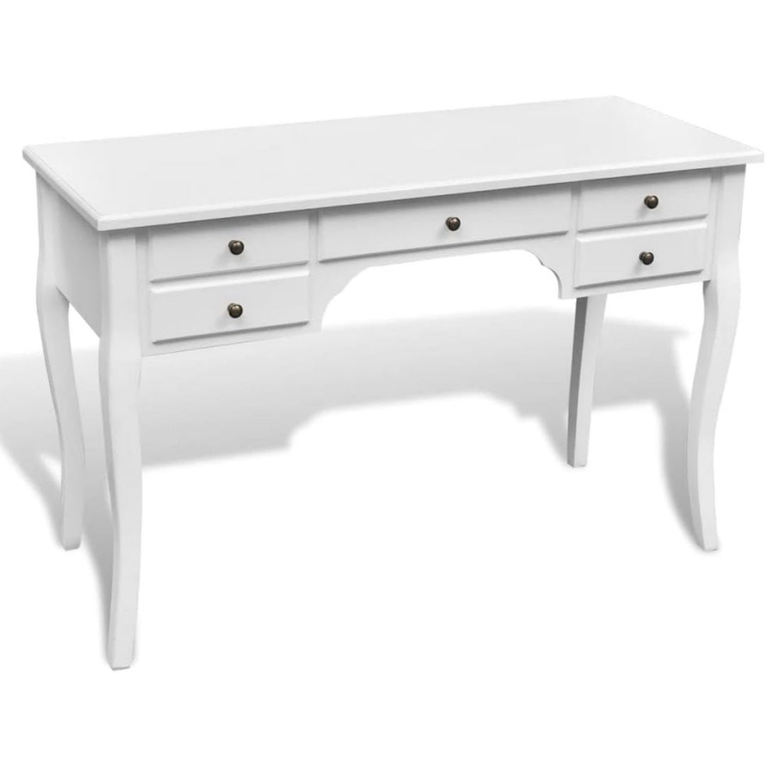 Schreibtisch mit den Massen 110 x 47 x 79 cm in Weiss