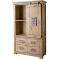 Sideboard aus Metall und Mangoholz mit Schiebetueren