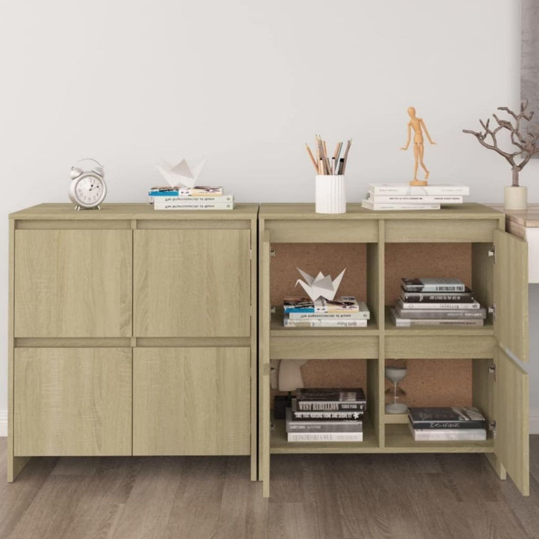 Das Sideboard setzt auf geschlossenen Stauraum mit den Massen 70 x 41 x 75 cm
