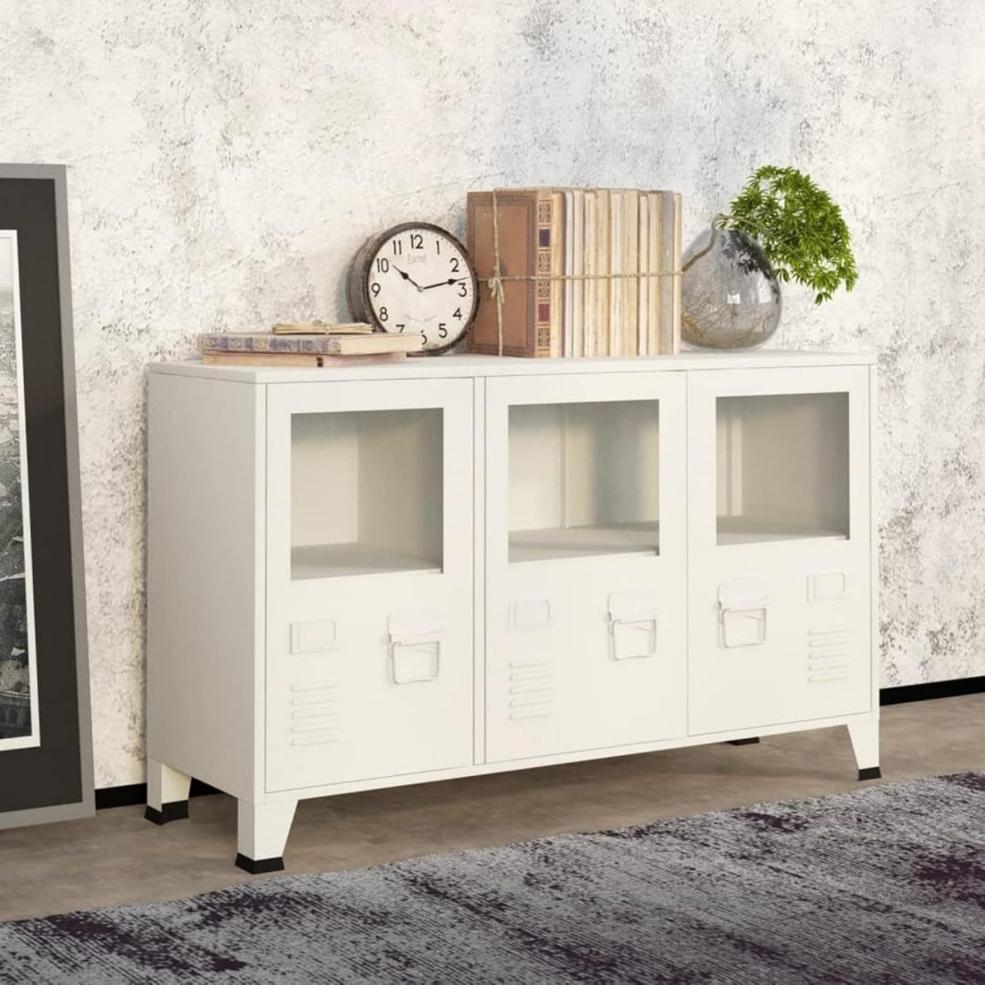Vitrine aus Metall und Glas