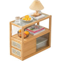 Sideboard aus Glas in Naturbraun