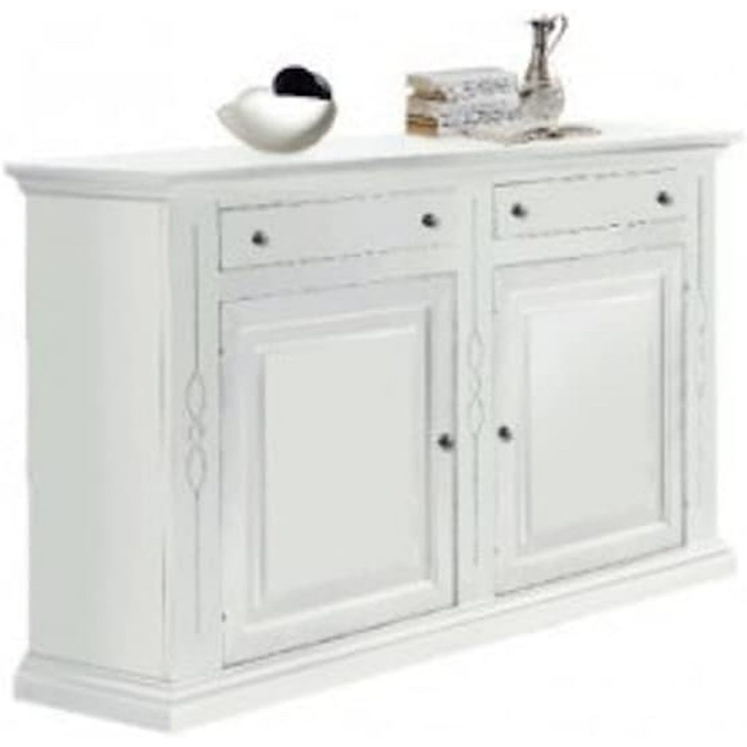 Sideboard in Weiss mit matten Oberflaechen