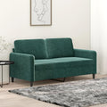 Sofa mit einem Metallgestell und Armlehnen
