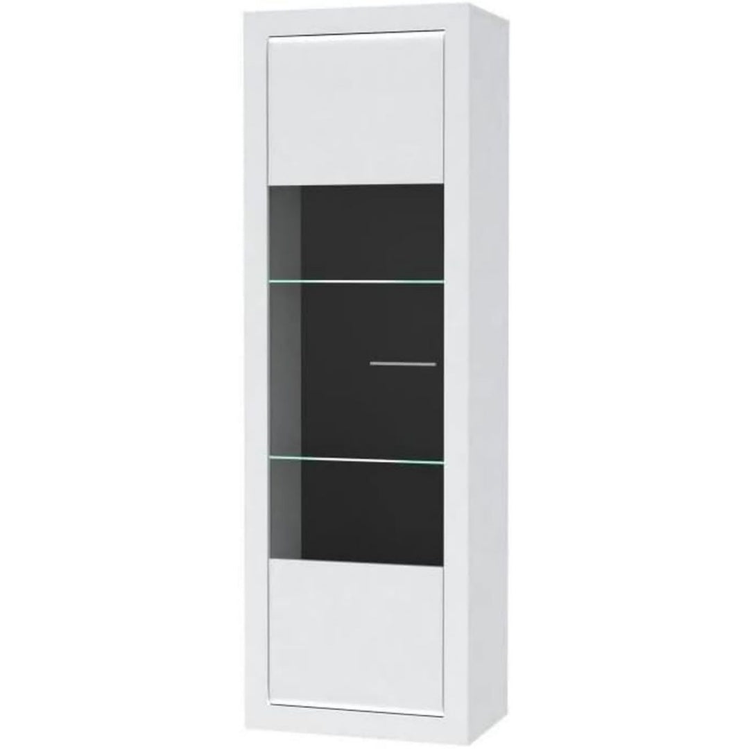 LED Beleuchtung und glaenzende Oberflaechen an der Vitrine