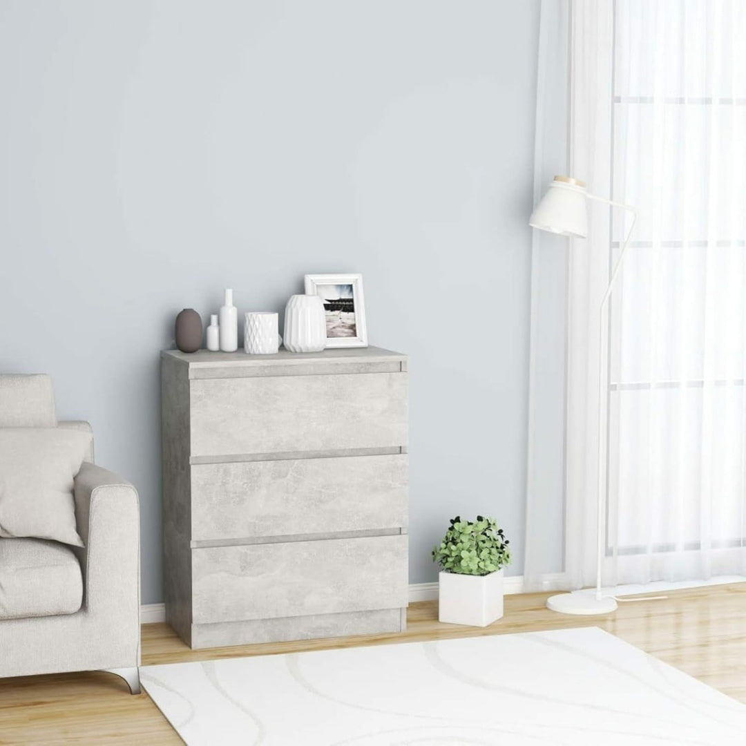 Sideboard mit den Massen 60 x 35 x 76 cm in Betongrau