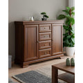 Sideboard in Dunkelbraun mit beschichteten Flaechen