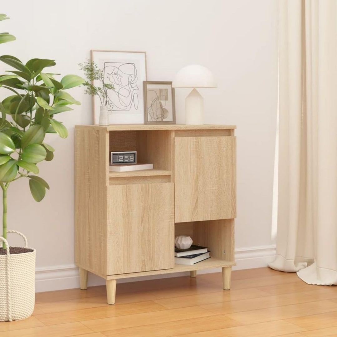 Geschlossener Stauraum ergaenzt das Sideboard mit den Massen 60 x 35 x 70 cm