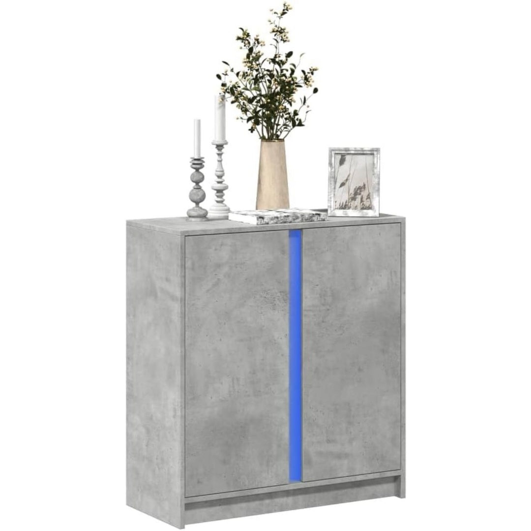 Sideboard mit den Massen 77 x 34 x 85 cm in Betongrau
